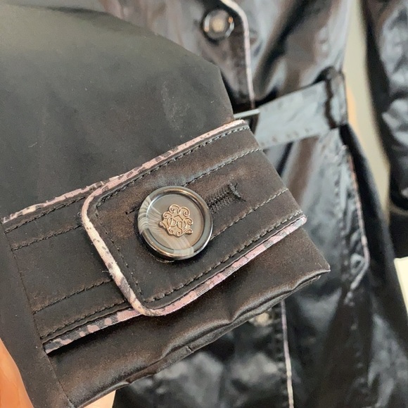 Jessica Simpson Black Trench Coat Size XS - Picture 5 of 15